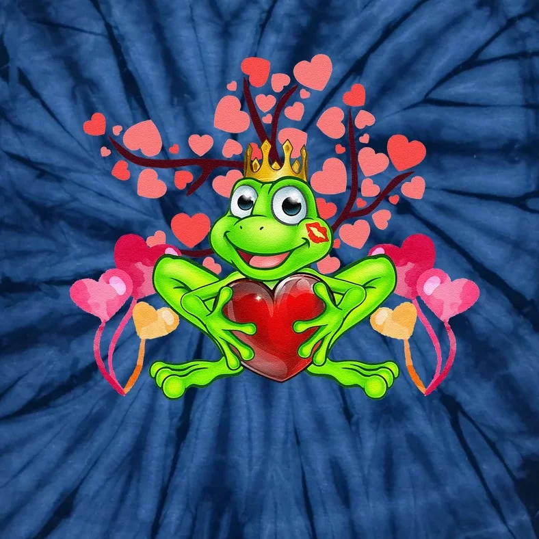 Frog Animal Lover Funny Frog Valentine's Day Gifts Cute Tie-Dye T-Shirt