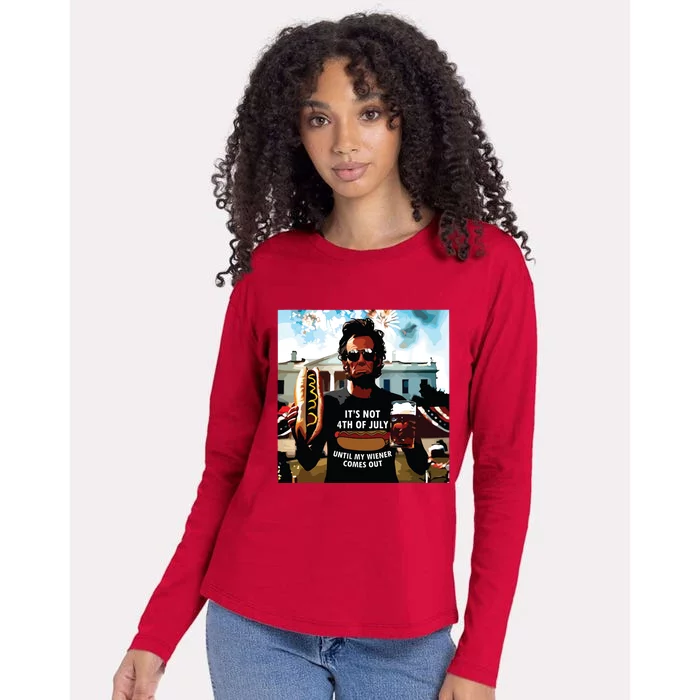 Funny Abraham Lincoln Its Not 4th Of July Patriotic Usa Womens Cotton Relaxed Long Sleeve T-Shirt