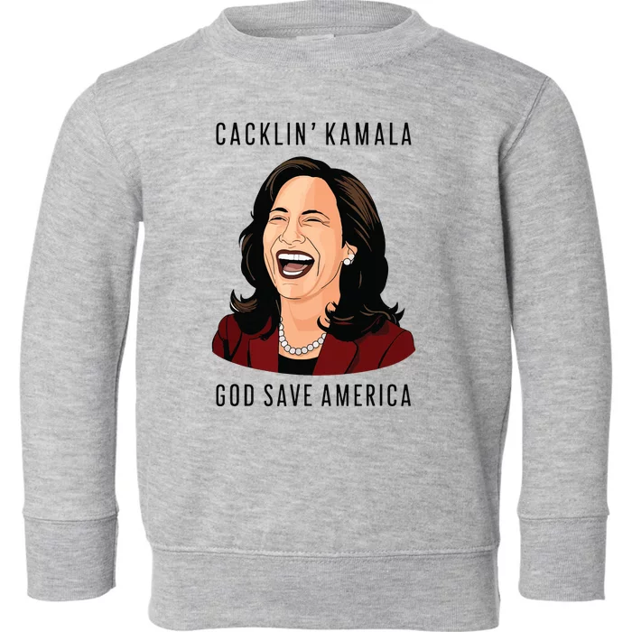 Funny Anti Laughing Kamala Harris Election Toddler Sweatshirt