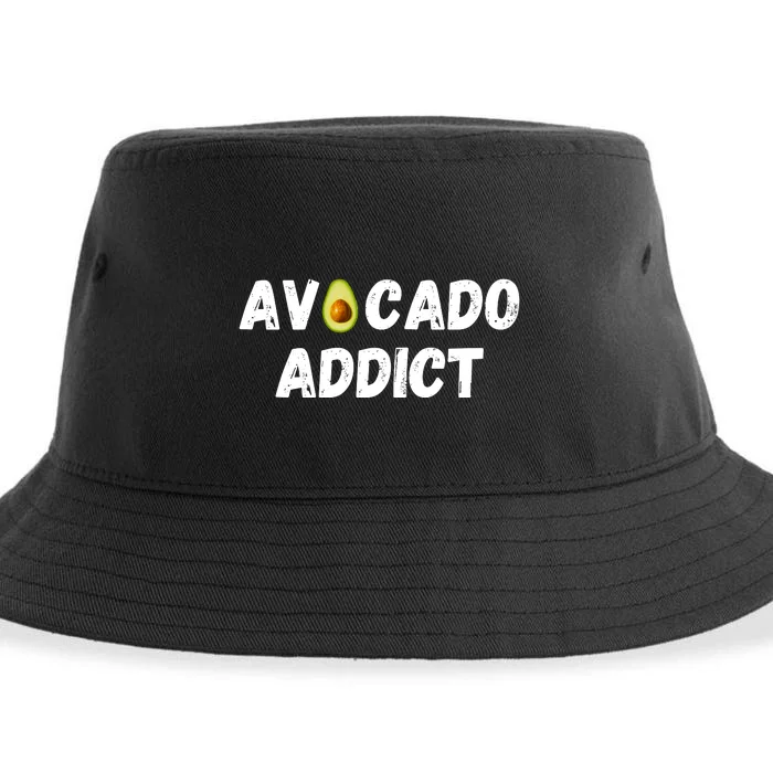 Funny Avocado Lover, Cute Avocado Addict, Guacamole Lover Sustainable Bucket Hat