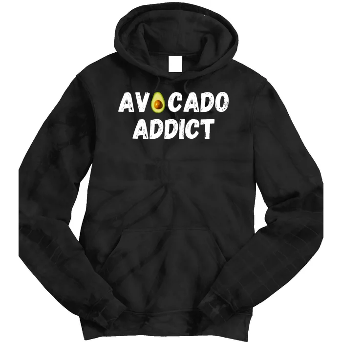 Funny Avocado Lover, Cute Avocado Addict, Guacamole Lover Tie Dye Hoodie