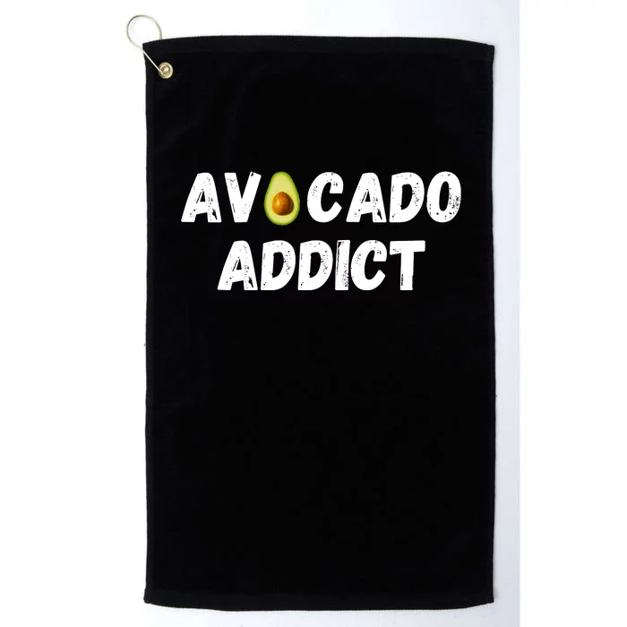 Funny Avocado Lover, Cute Avocado Addict, Guacamole Lover Platinum Collection Golf Towel