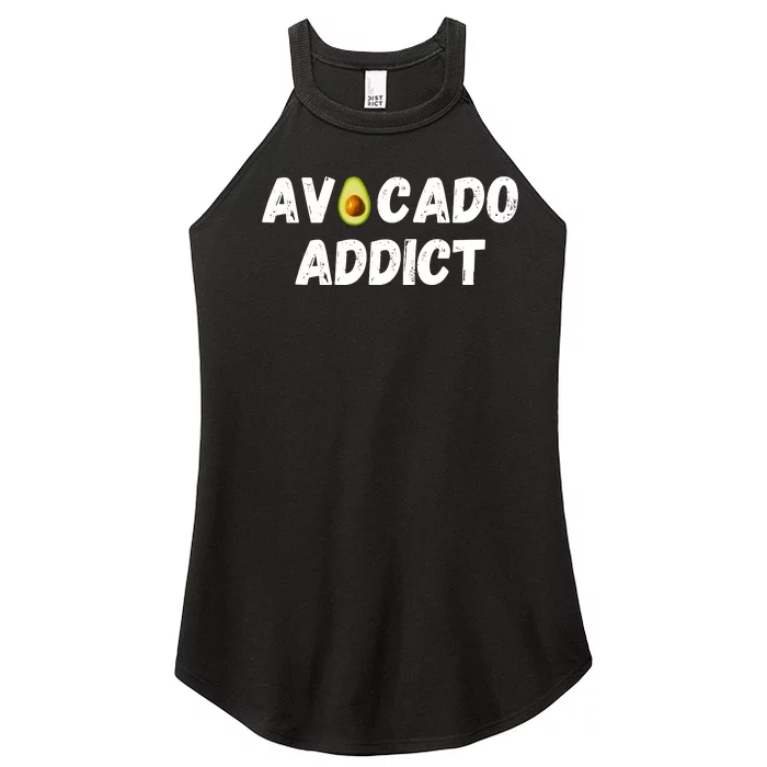 Funny Avocado Lover, Cute Avocado Addict, Guacamole Lover Women’s Perfect Tri Rocker Tank