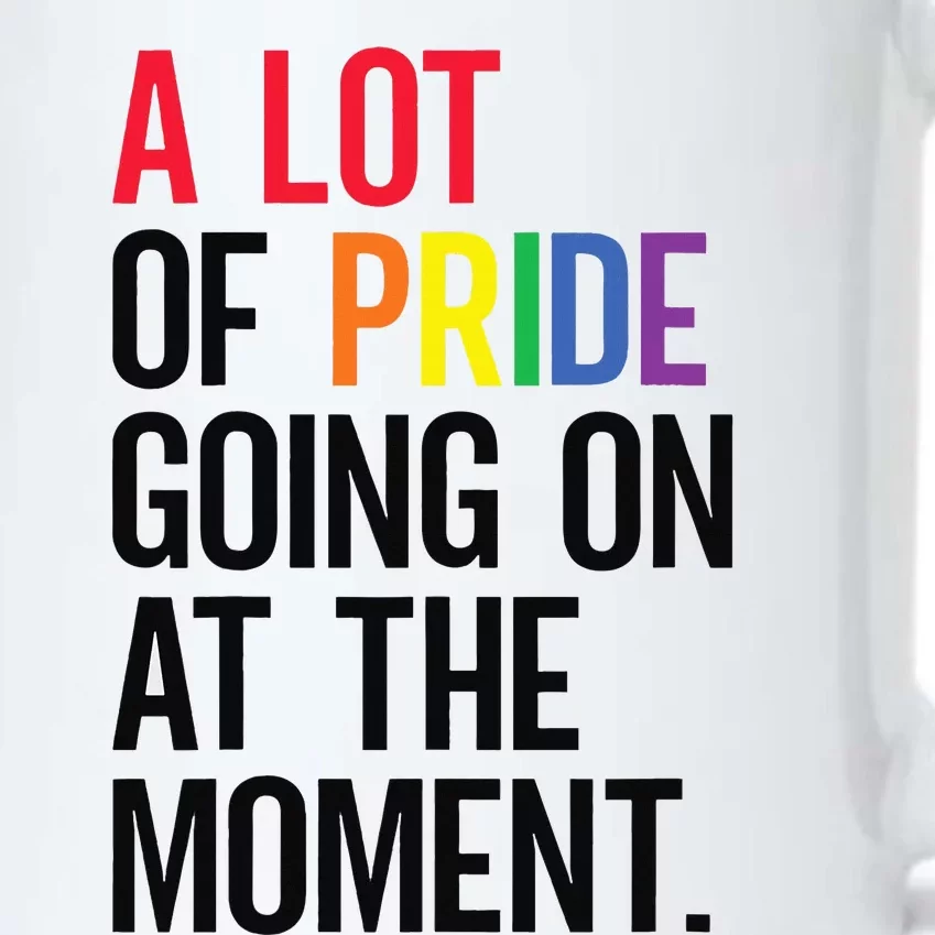 Funny A Lot Of Pride Going On At Moment Black Color Changing Mug