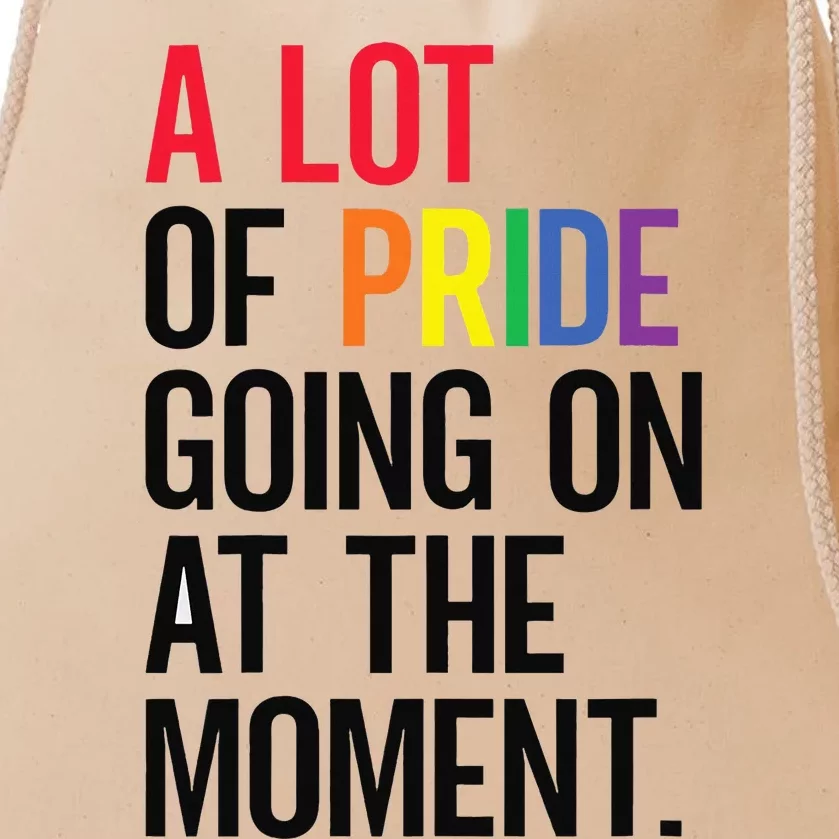 Funny A Lot Of Pride Going On At Moment Drawstring Bag