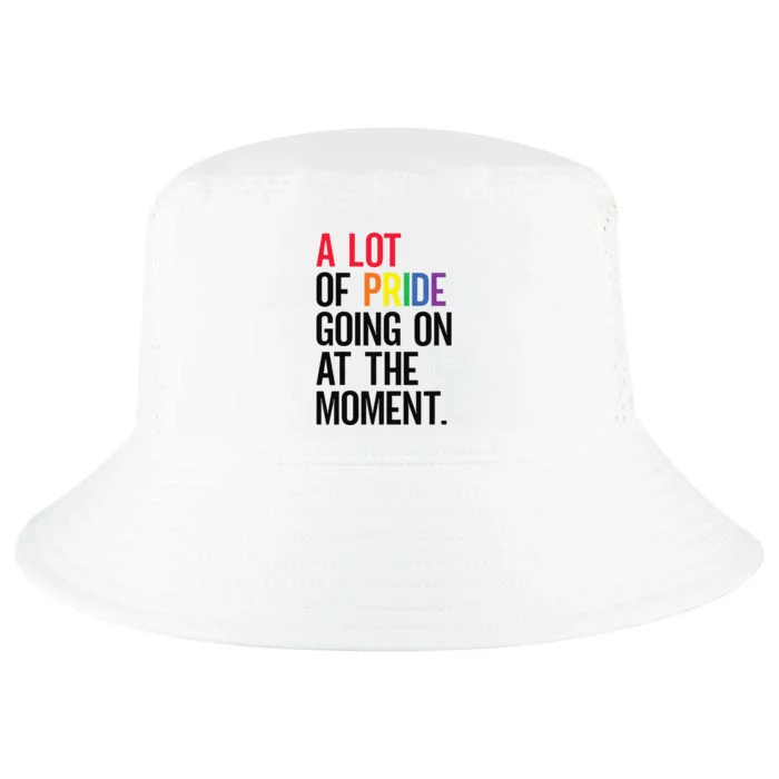 Funny A Lot Of Pride Going On At Moment Cool Comfort Performance Bucket Hat