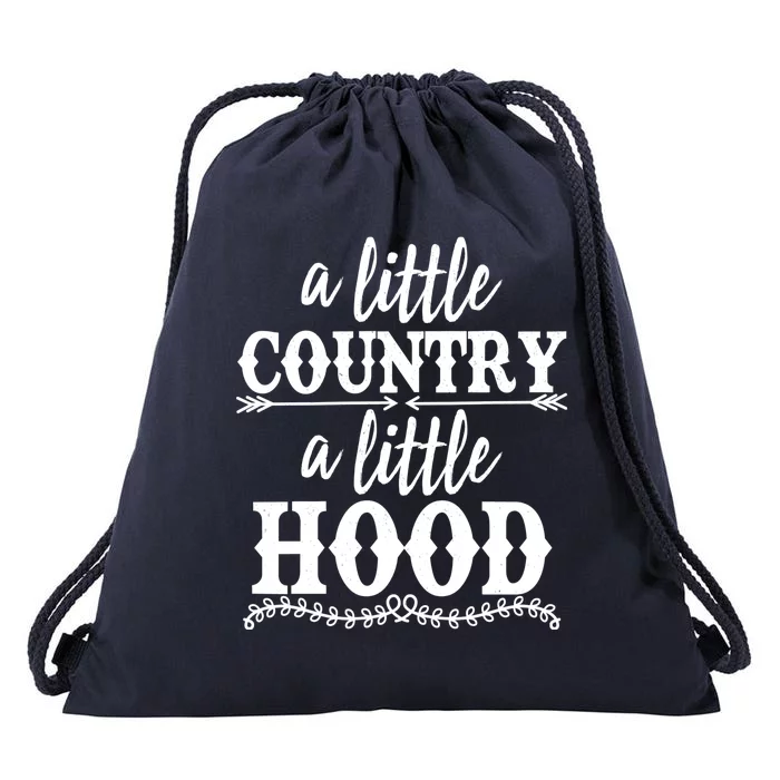 Funny A Little Country A Little Hood Drawstring Bag