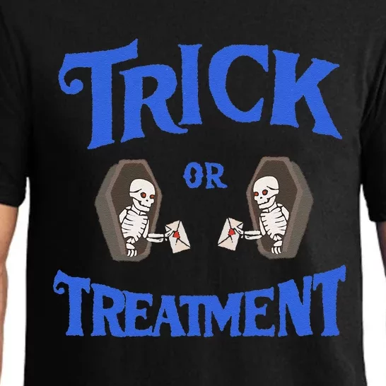 Funny Assisted Living Senior Care Trick Or Treatment Pajama Set