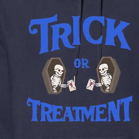 Funny Assisted Living Senior Care Trick Or Treatment Premium Hoodie