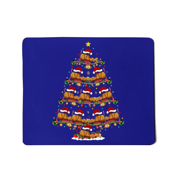 Funny Airplane Lover Matching Santa Airplane Christmas Tree Gift Mousepad