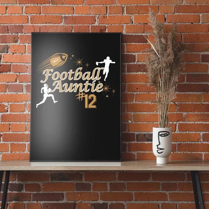 Football Auntie Love Poster