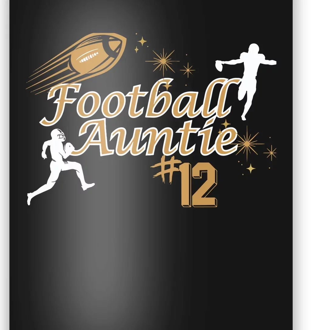 Football Auntie Love Poster