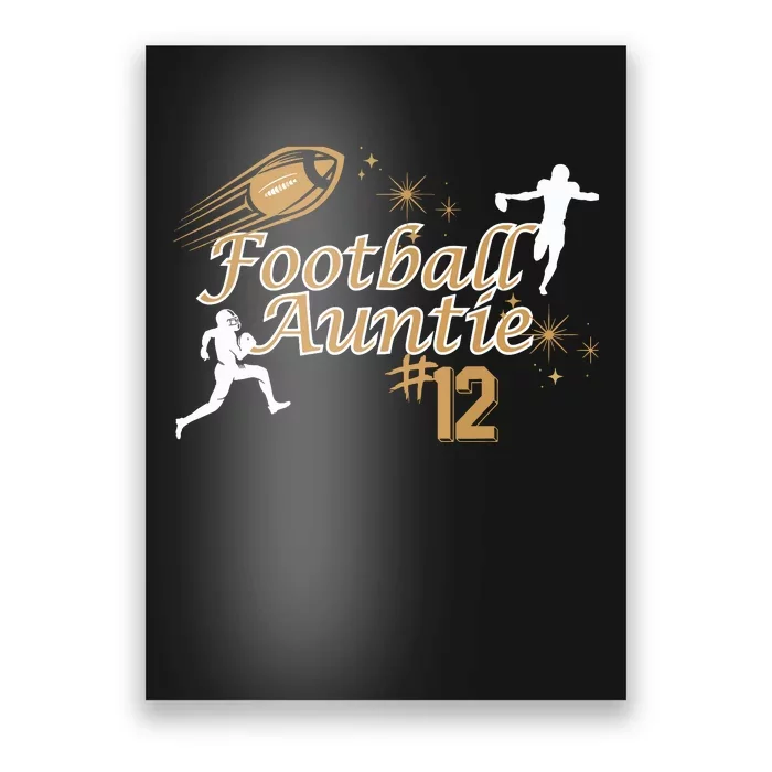 Football Auntie Love Poster