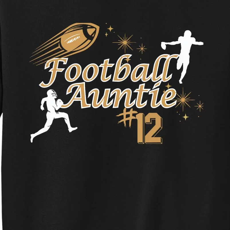 Football Auntie Love Tall Sweatshirt