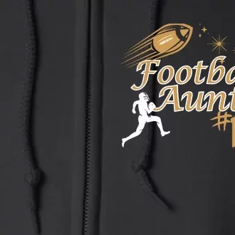 Football Auntie Love Full Zip Hoodie