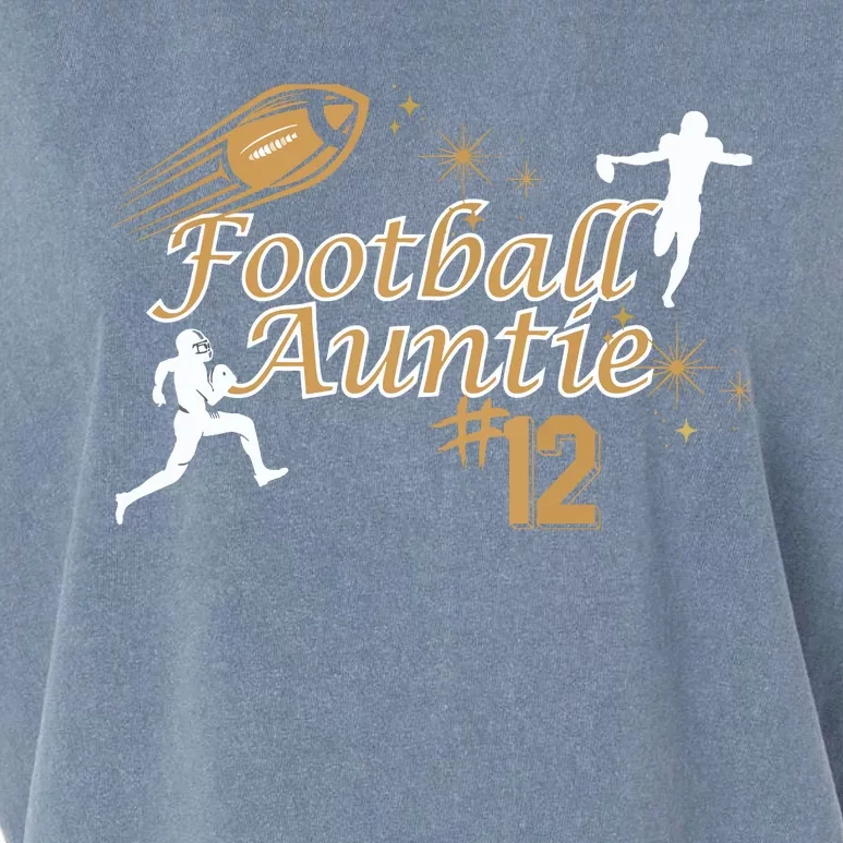 Football Auntie Love Garment-Dyed Women's Muscle Tee