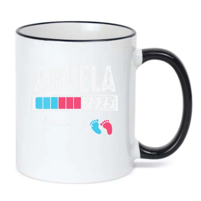 Funny Abuela Loading 2025 Baby Gender Reveal Black Color Changing Mug