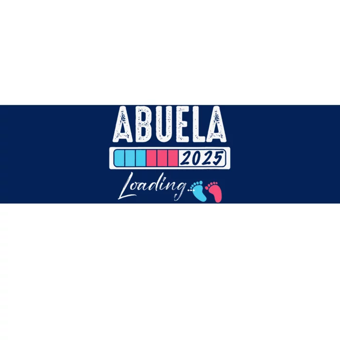 Funny Abuela Loading 2025 Baby Gender Reveal Bumper Sticker