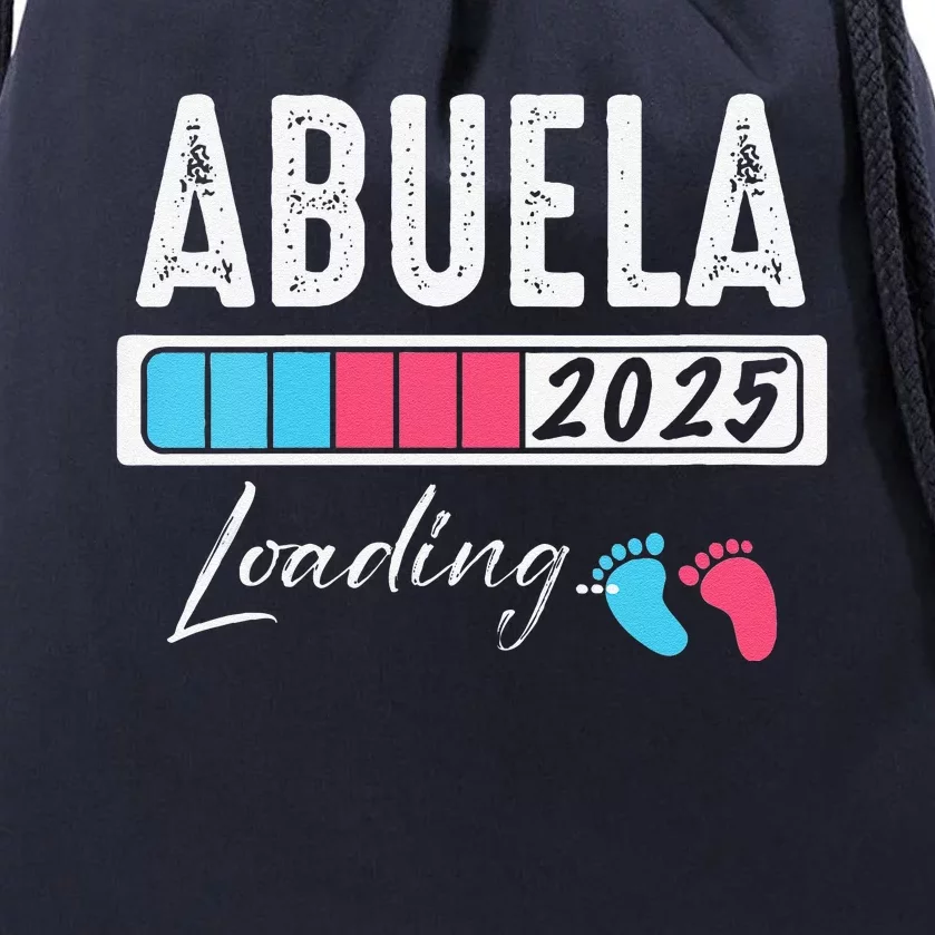 Funny Abuela Loading 2025 Baby Gender Reveal Drawstring Bag