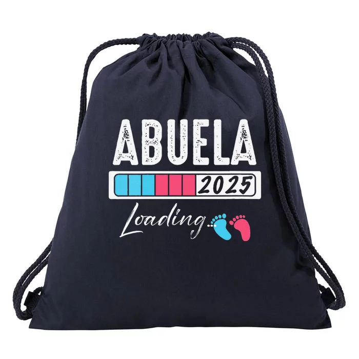 Funny Abuela Loading 2025 Baby Gender Reveal Drawstring Bag