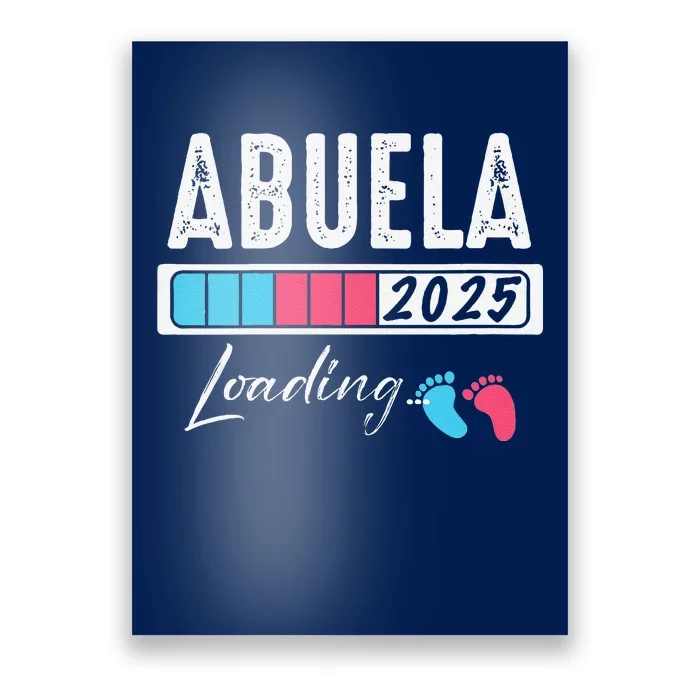 Funny Abuela Loading 2025 Baby Gender Reveal Poster