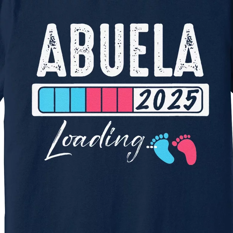 Funny Abuela Loading 2025 Baby Gender Reveal Premium T-Shirt