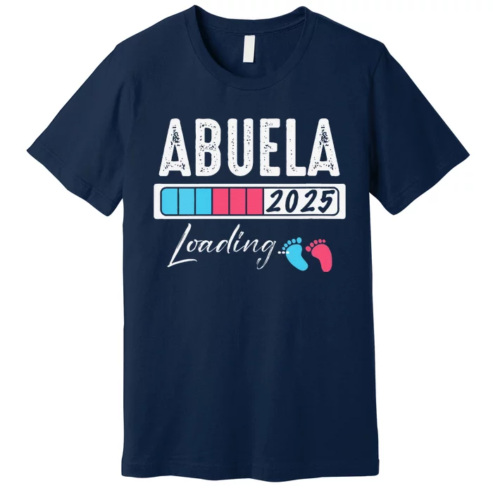 Funny Abuela Loading 2025 Baby Gender Reveal Premium T-Shirt