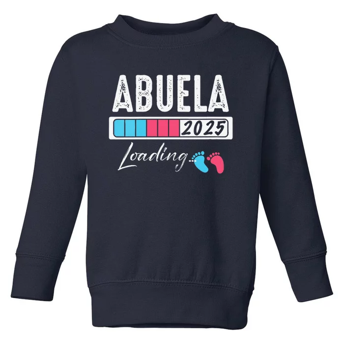 Funny Abuela Loading 2025 Baby Gender Reveal Toddler Sweatshirt