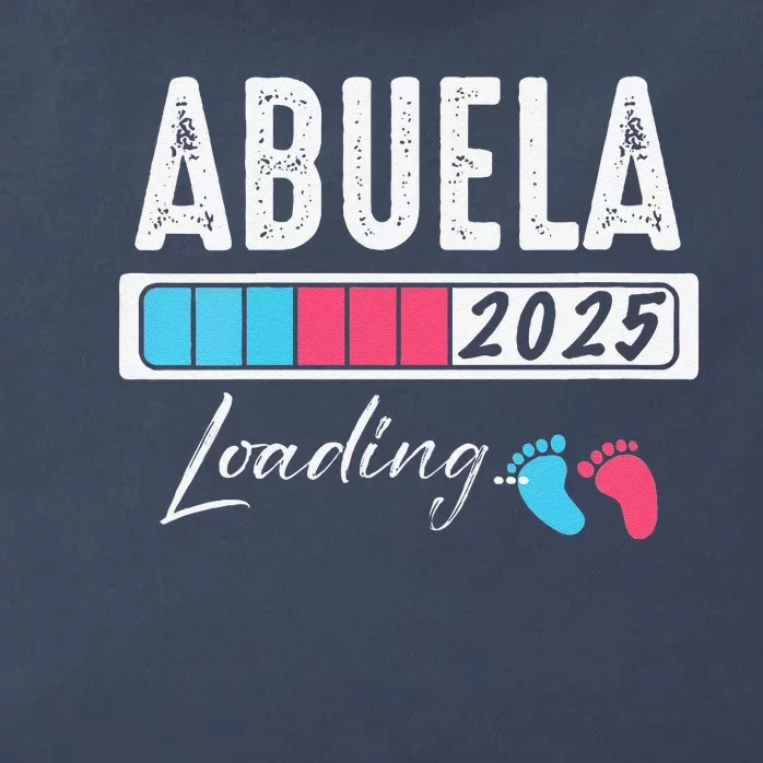 Funny Abuela Loading 2025 Baby Gender Reveal Zip Tote Bag