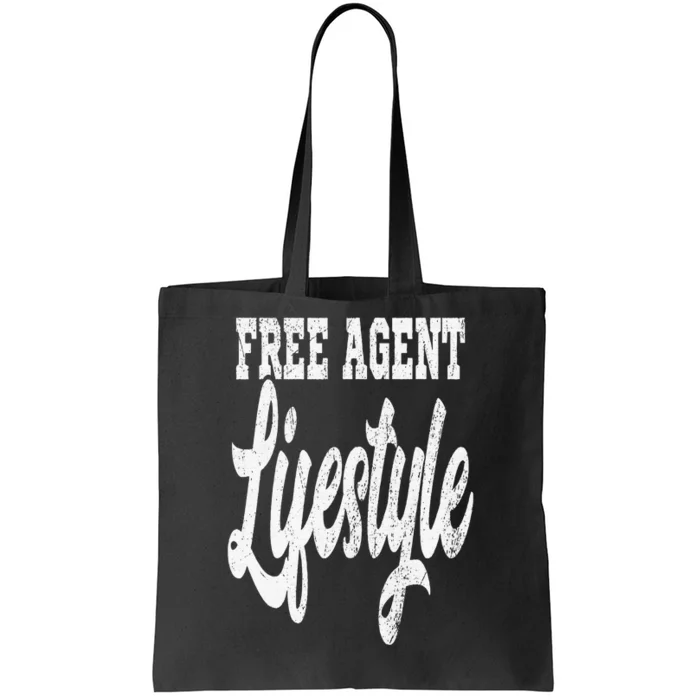 Free Agent Lifestyle  Coach Gang Wear  Black Graphic Tops Tote Bag