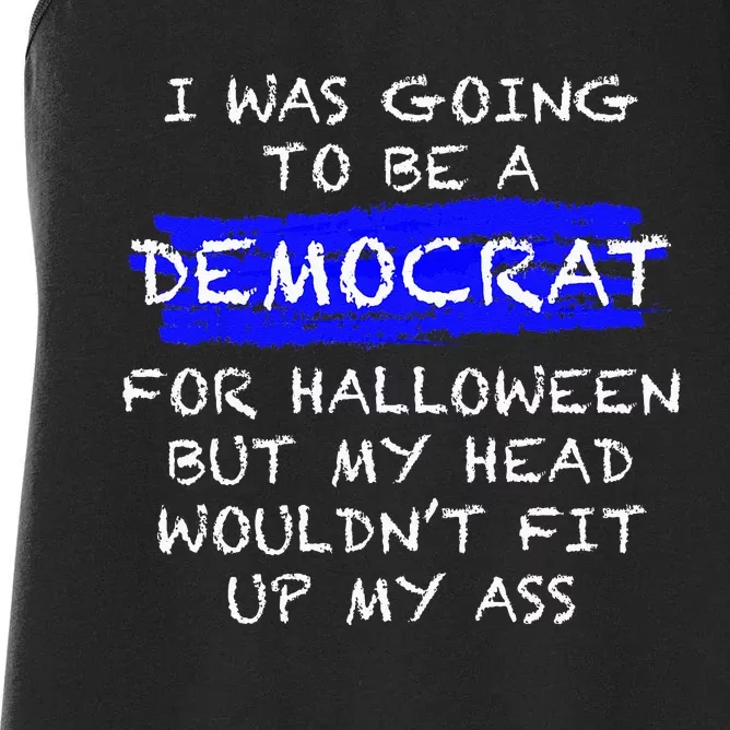 Funny Anti Liberal Adult Halloween Costume Women's Racerback Tank