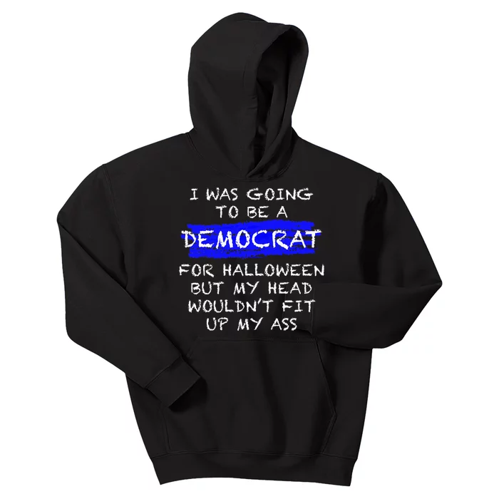 Funny Anti Liberal Adult Halloween Costume Kids Hoodie