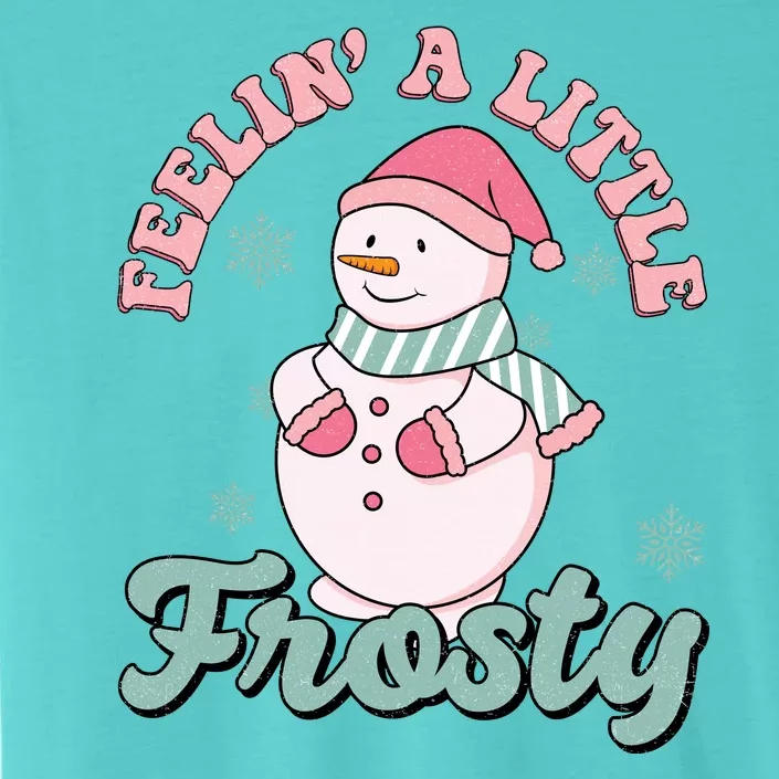 Feelin A Little Frosty Cute Snowman Holiday ChromaSoft Performance T-Shirt