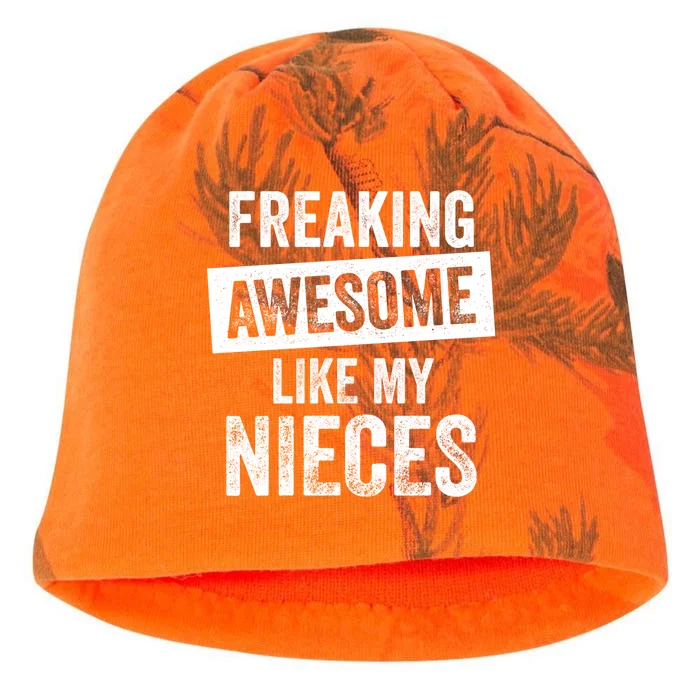 Freaking Awesome Like My Nieces For Aunt Auntie Or Uncle Gift Kati - Camo Knit Beanie