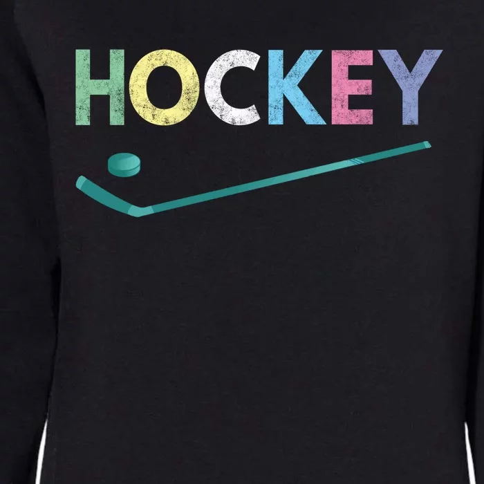 Funny And Love Ice Hockey Gift Womens California Wash Sweatshirt