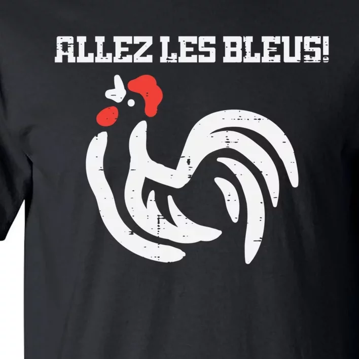 France Allez Les Bleus French Rooster Soccer    Long Sleeve Tall T-Shirt