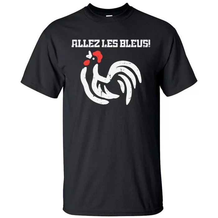 France Allez Les Bleus French Rooster Soccer    Long Sleeve Tall T-Shirt