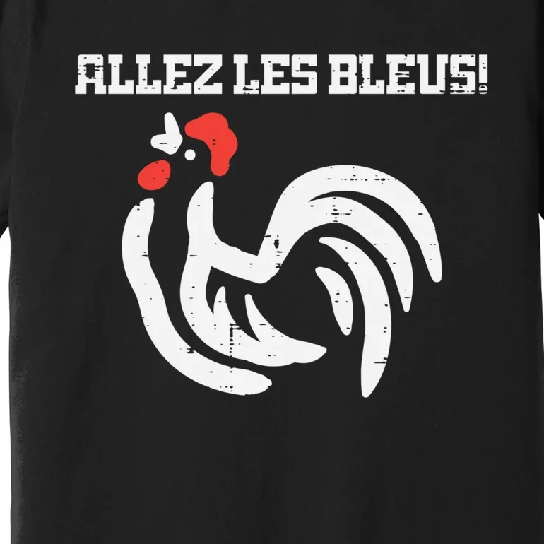 France Allez Les Bleus French Rooster Soccer    Long Sleeve Premium T-Shirt