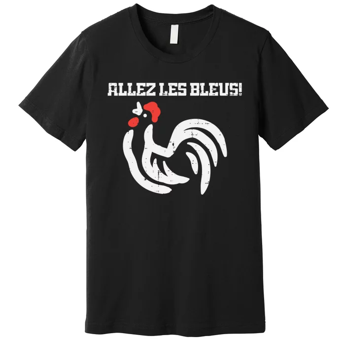 France Allez Les Bleus French Rooster Soccer    Long Sleeve Premium T-Shirt