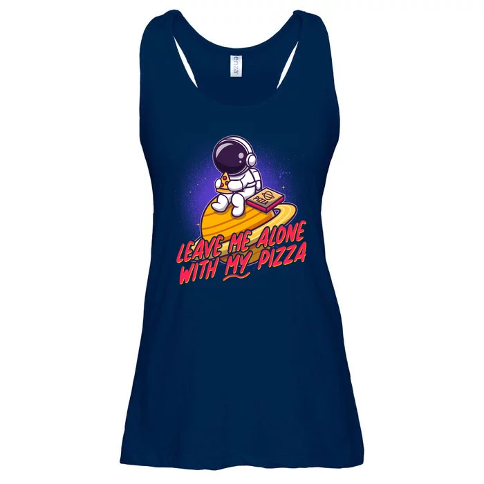 Funny Astronaut Leave Me Alone With My Pizza Ladies Essential Flowy Tank