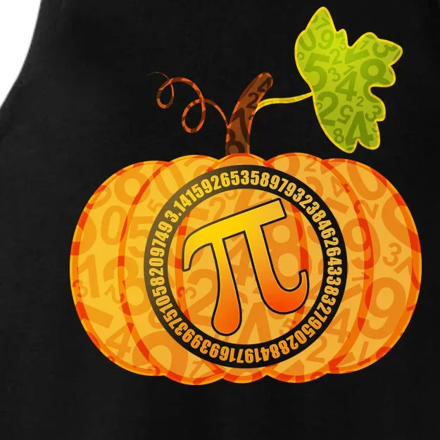 Fall Pumpkin Pi 3.14 Autumn Ladies Tri-Blend Wicking Tank