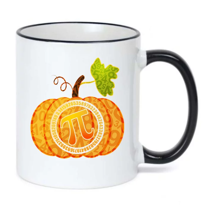 Fall Pumpkin Pi 3.14 Autumn Black Color Changing Mug