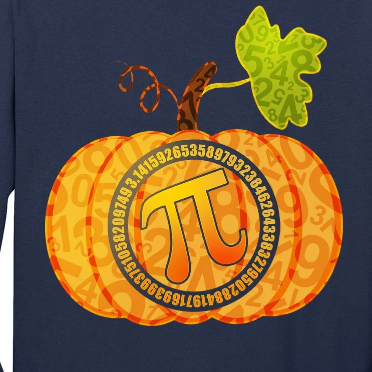 Fall Pumpkin Pi 3.14 Autumn Tall Long Sleeve T-Shirt