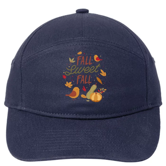 Fall Sweet Fall Autmn 7-Panel Snapback Hat