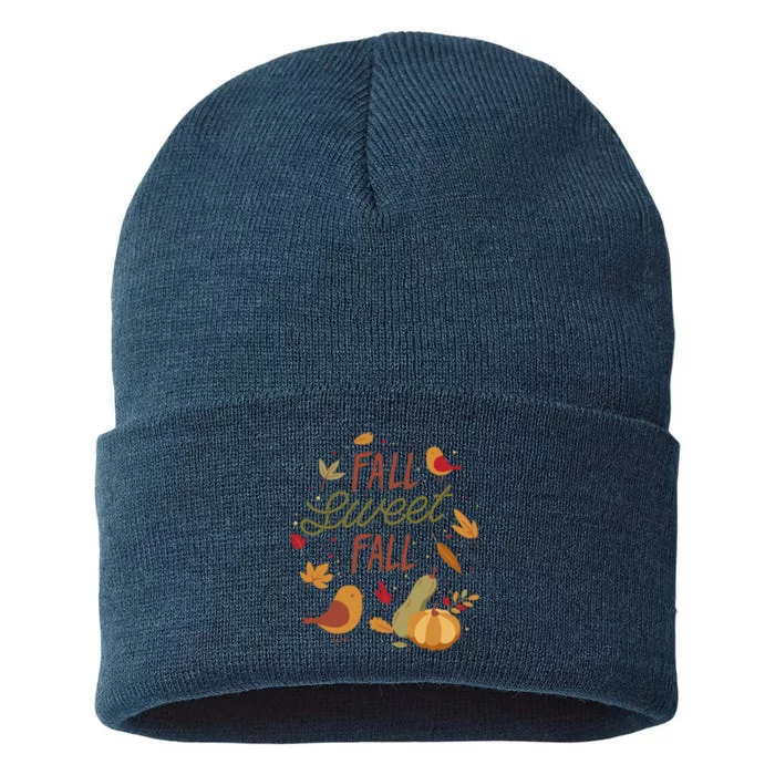 Fall Sweet Fall Autmn Sustainable Knit Beanie