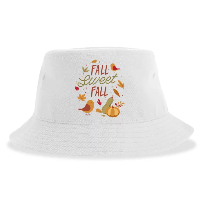 Fall Sweet Fall Autmn Sustainable Bucket Hat