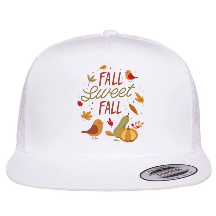 Fall Sweet Fall Autmn Flat Bill Trucker Hat