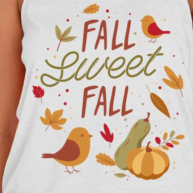 Fall Sweet Fall Autmn Women's Knotted Racerback Tank