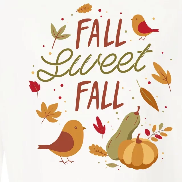 Fall Sweet Fall Autmn Cropped Pullover Crew