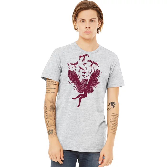 Falling Angel Doves Premium T-Shirt